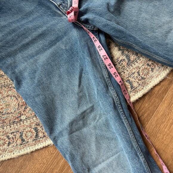 Zara Hi Rise Wide Leg Full Length Jeans - Picture 8 of 9